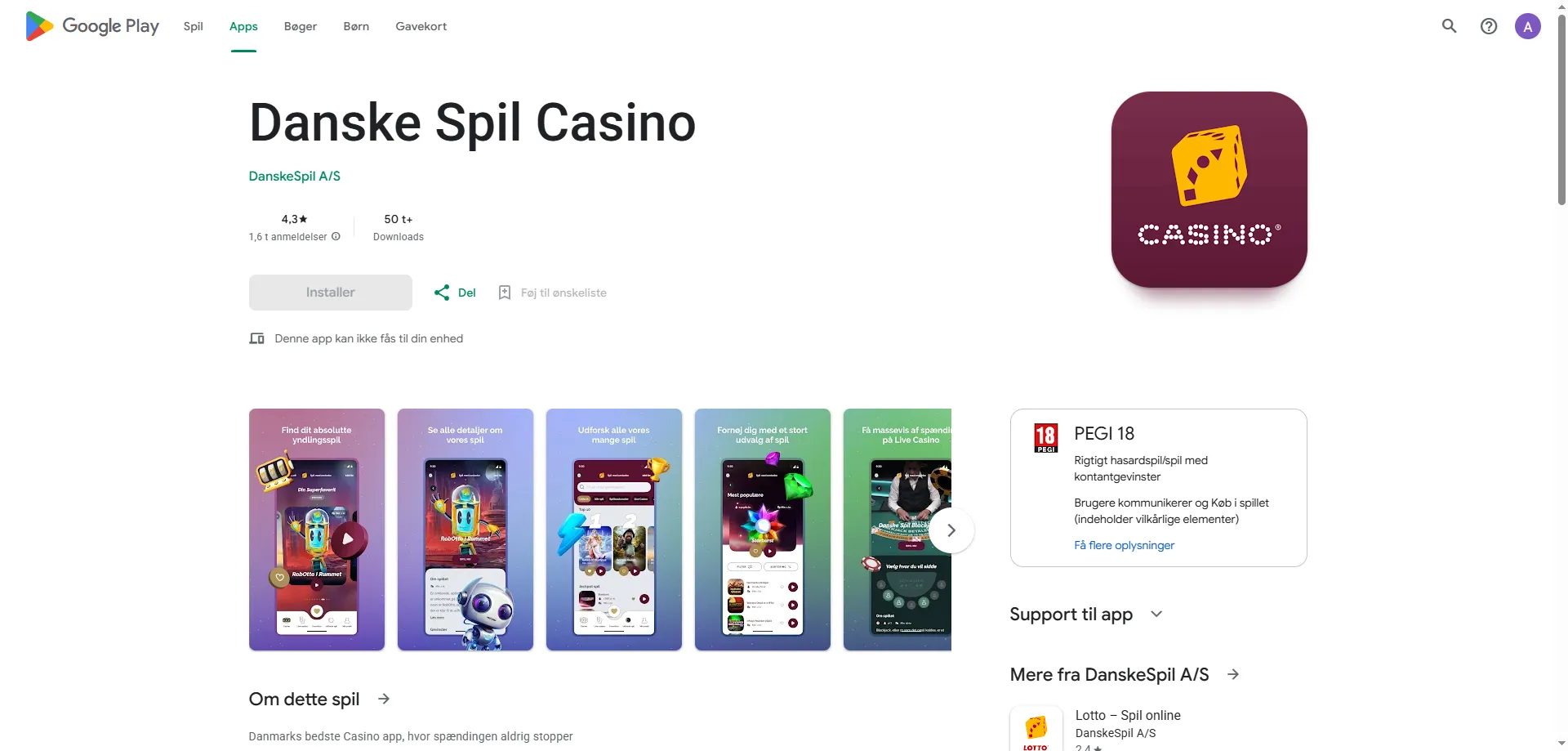DanskeSpil Casino mobilapp til iOS og Android — spil overalt
